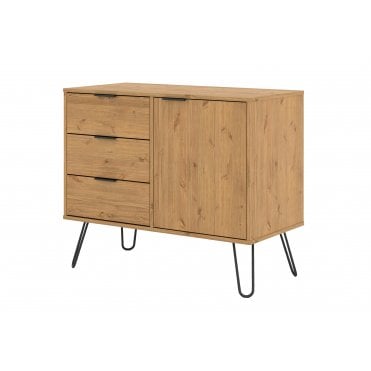 Augusta Small Sideboard with 1 Door & 3 Drawers