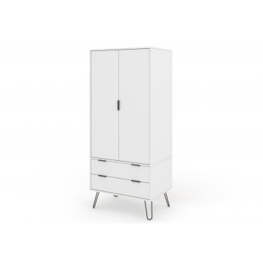 Augusta White 2 Door Wardrobe