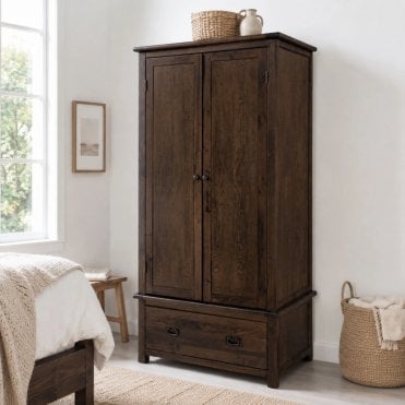 Boston 2 Door Wardrobe with 1 Drawer