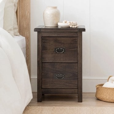 Boston 2 Drawer Petite Bedside Cabinet