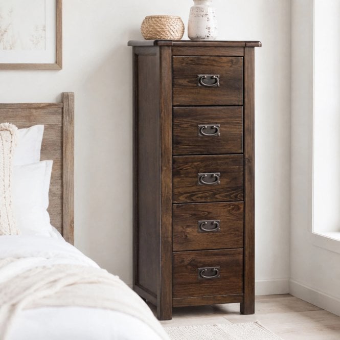 Core Boston 5 Drawer Narrow Chest