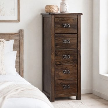 Boston 5 Drawer Narrow Chest