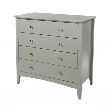 Como Grey 4 Drawer Chest