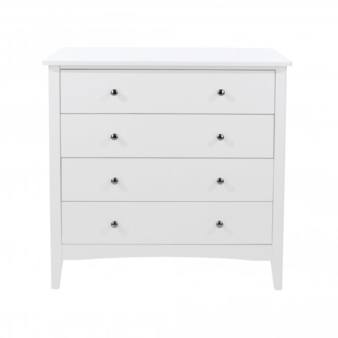 Core Como White 4 Drawer Chest