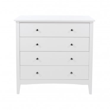 Como White 4 Drawer Chest