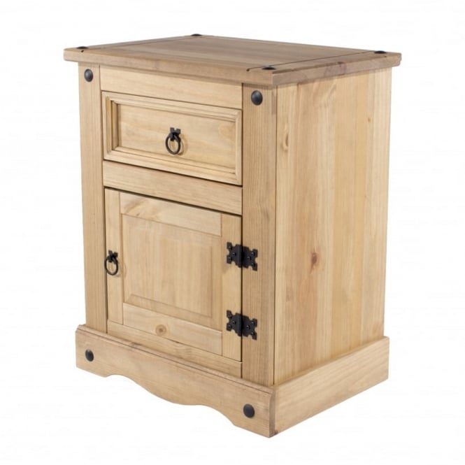 Core Corona 1 Drawer 1 Door Bedside Cabinet