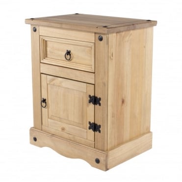Corona 1 Drawer 1 Door Bedside Cabinet