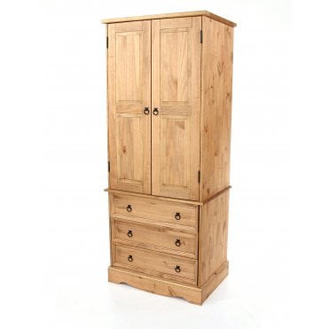 Corona 2 Door Wardrobe with 3 Drawers