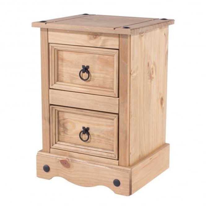 Core Corona 2 Drawer Petite Bedside Cabinet