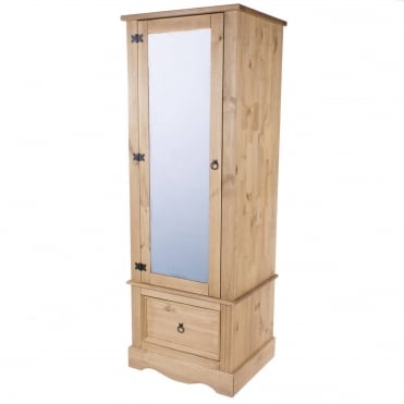 Corona Armoire With Mirrored Door