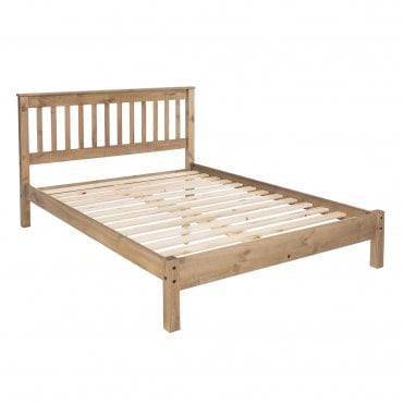 Corona Pine 4'6'' Low End Double Bed