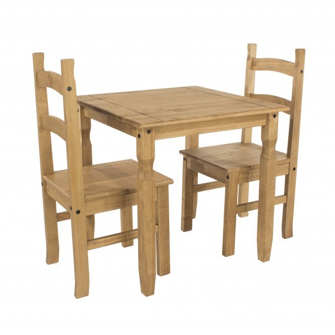 Core Corona Square Dining Table & 2 Chairs
