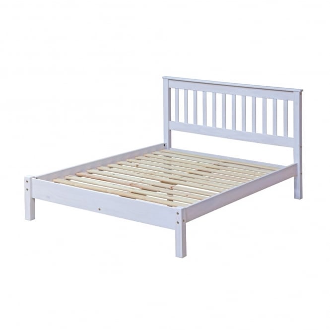 Core Corona White Double Bedframe