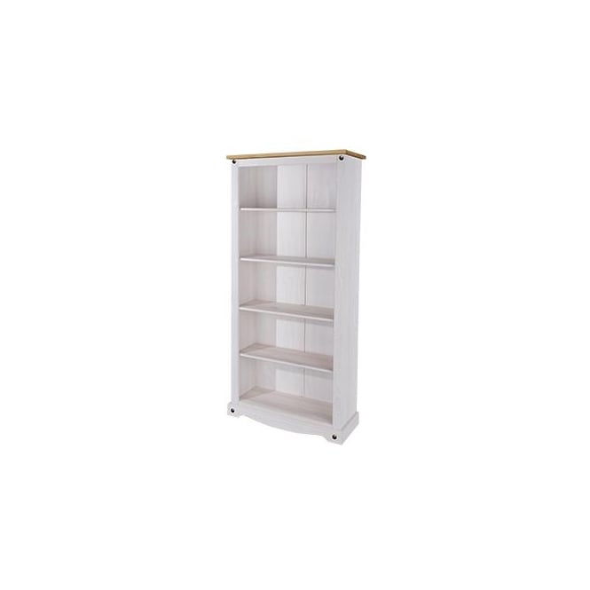 Core Corona White Tall Bookcase