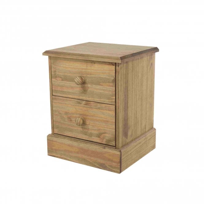 Core Cotswold 2 Drawer Bedside Cabinet