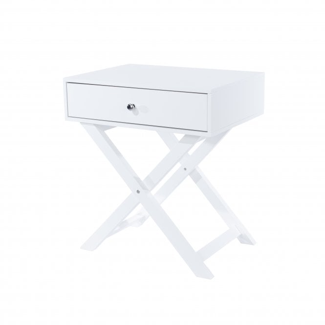 Core Cross Leg 1 Drawer Petite Bedside Cabinet