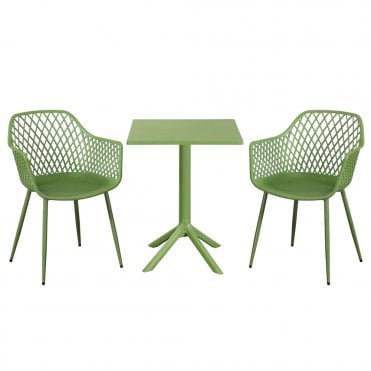 Lattice Square Bistro Set