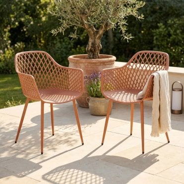 Rope Square Metal Folding Bistro Set
