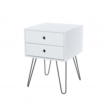 Telford 2 Drawer Bedside Cabinet