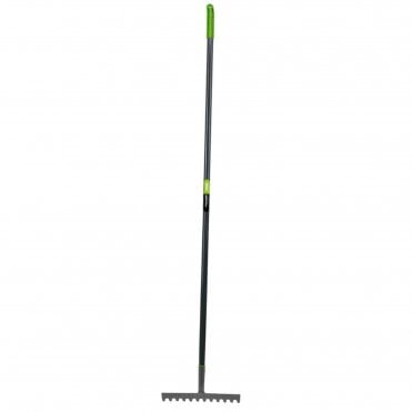 Carbon Steel Garden Rake with Plastic Handle