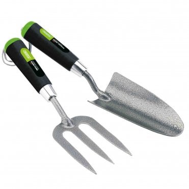 Carbon Steel Heavy Duty Hand Trowel and Fork Set