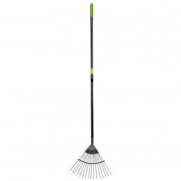 Carbon Steel Lawn Rake with Plastic Handle
