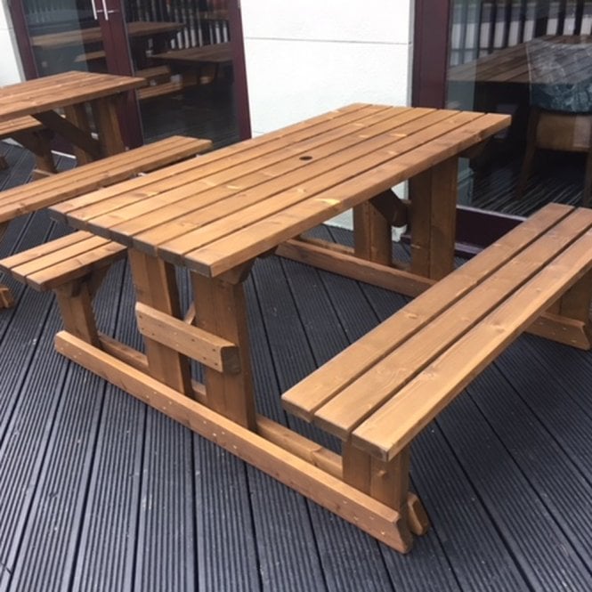 E-Timber 2 Seater Walk-In Picnic Bench