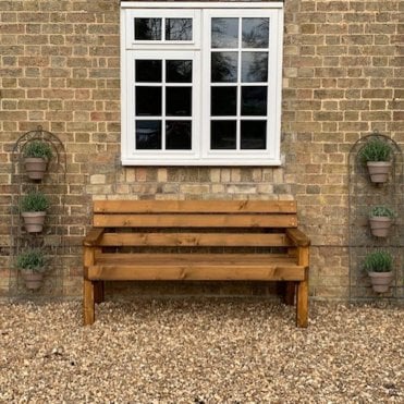 3 Seater Garden Bench With Arms