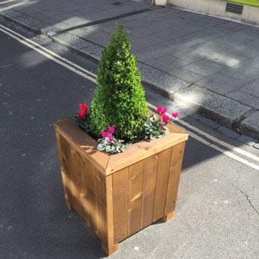 5 Slat Wooden Planter