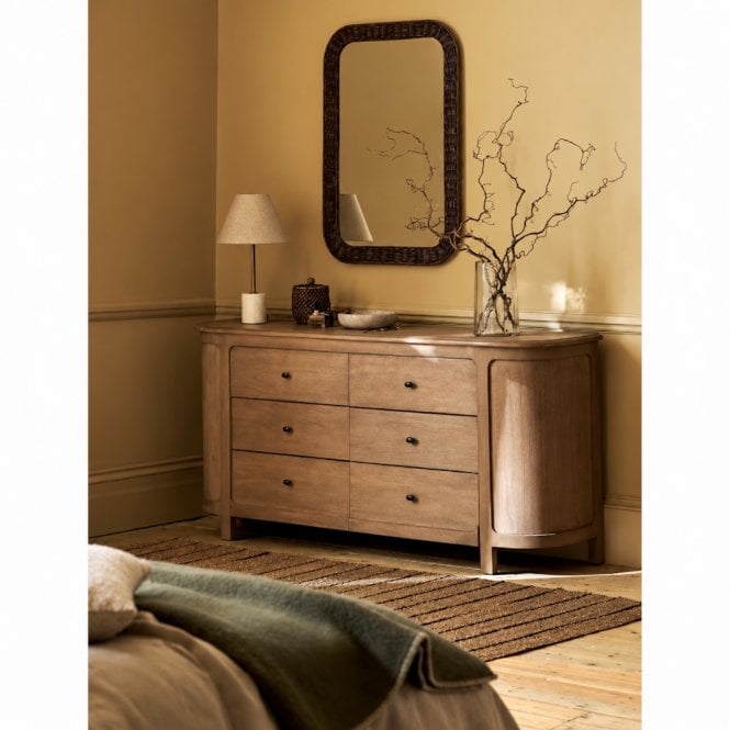 Garden Trading Serrington Double Chest of Drawers - Bayur Wood, Natural