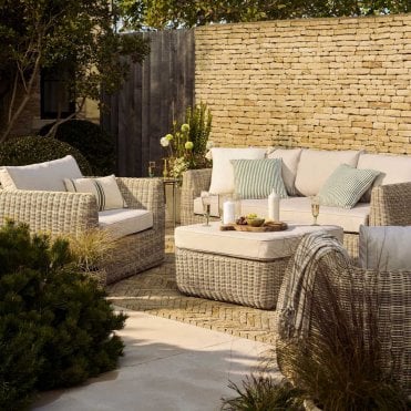Skala 3 Seater Sofa Set - Pe Rattan, Light Natural