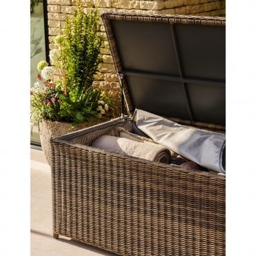 Skala Storage Box - Pe Rattan, Dark Natural, Large