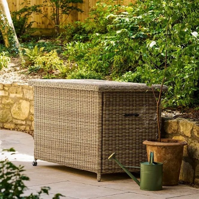 Garden Trading Skala Storage Box - Pe Rattan, Light Brown, XL