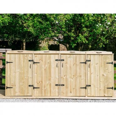 2 Wheelie Bin & 4 Recycle Box Combo Store