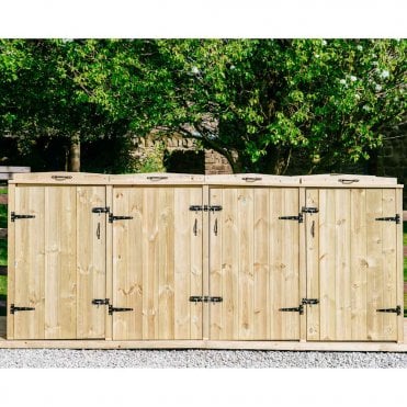 3 Wheelie Bin & 2 Recycle Box Combo Store