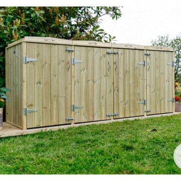 Shireburn 1 Wheelie Bin & 6 Recycle Box Store