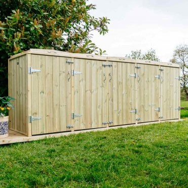 Shireburn 1 Wheelie Bin & 8 Recycle Box Store