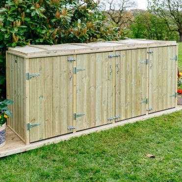 Shireburn 3 Wheelie Bin & 2 Recycle Box Store