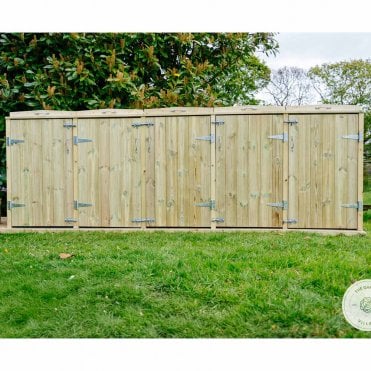 Shireburn 3 Wheelie Bin & 4 Recycle Box Store