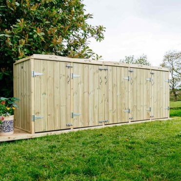 Shireburn 4 Wheelie Bin & 2 Recycle Box Store