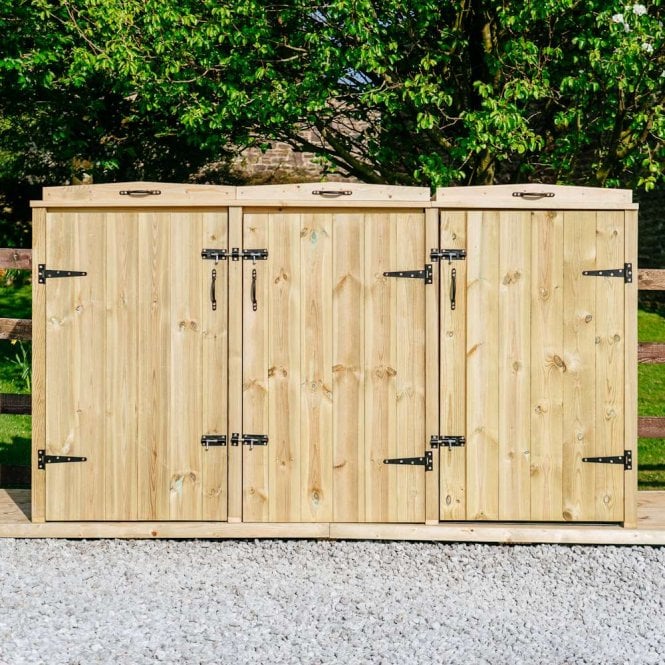 Garden Village Supreme Triple Bin Chest