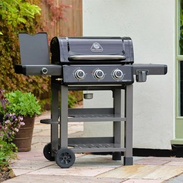 Carbon 3 Burner BBQ with Side Burner