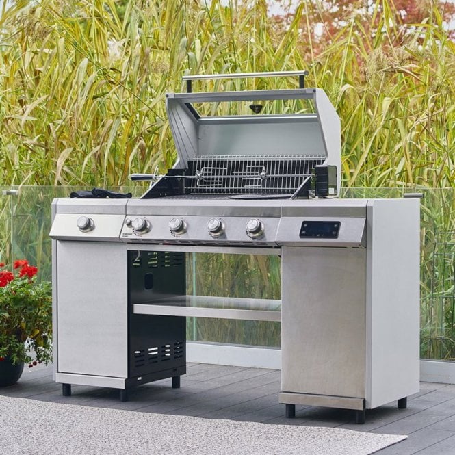 Grillstream Island Ultimate 4 Burner Hybrid Gas & Charcoal BBQ