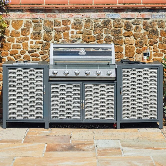 Grillstream  Java Outdoor Kitchen 6 Burner Hybrid with Ceramic Side Burner - Stainless Steel