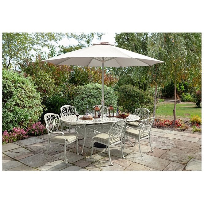 Hartman Amalfi 6 Seat Oval Set (Maize/Wheatgrass)