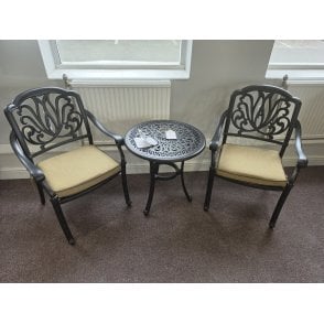 Hartman Amalfi Bistro Set - Bronze/Amber Ex-Display