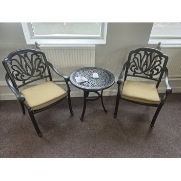 Amalfi Bistro Set - Bronze/Amber Ex-Display