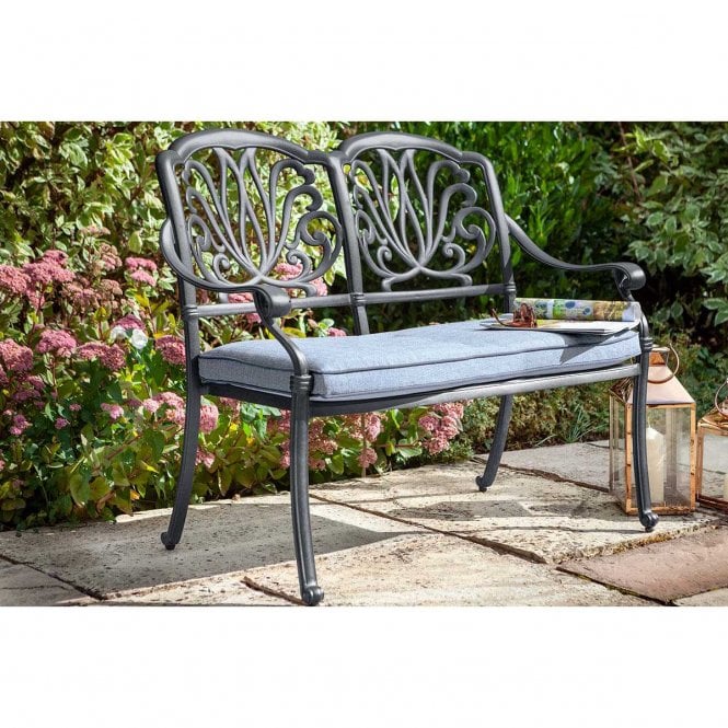 Hartman Amalfi Highback Bench (Antique Grey/Platinum)