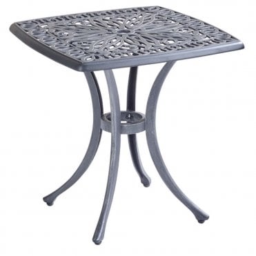 Amalfi Square Side Table (Antique Grey/Platinum)