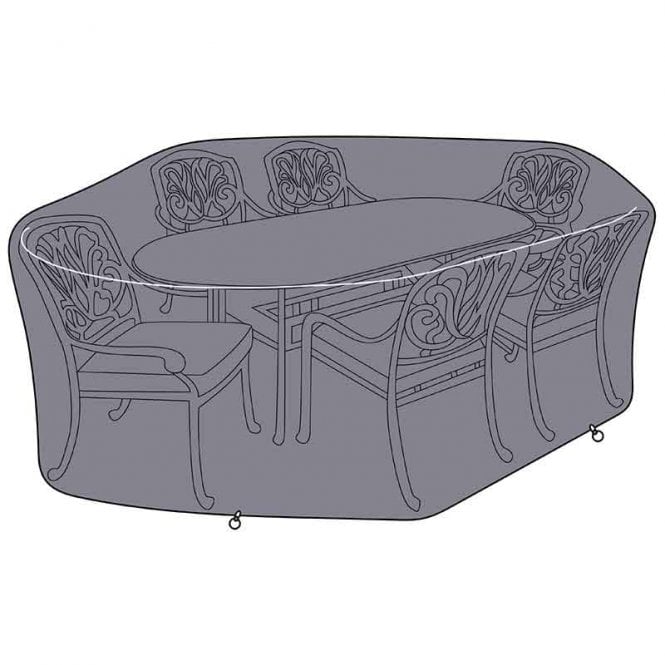 Hartman Amalfi/Berkeley/Capri 6 Seat Rectangular Dining Set Cover